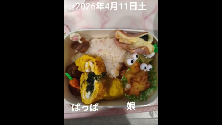 #糖尿病弁当#冷凍弁当#鶏の照り焼き弁当#娘弁当#シナモンのキャラ弁#shorts