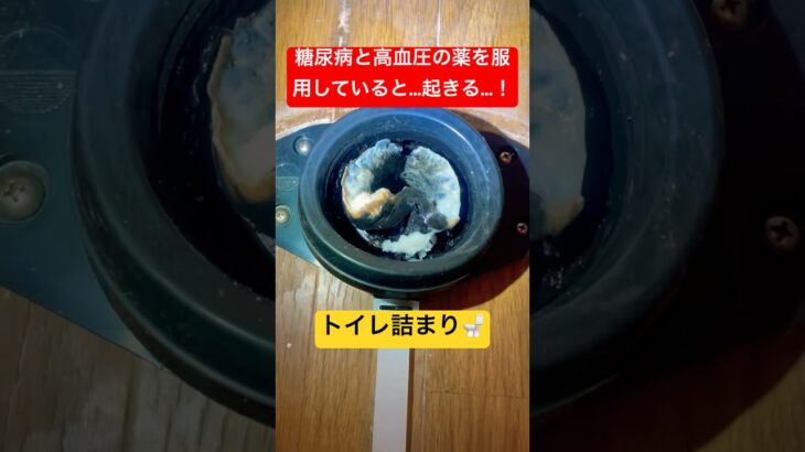 糖尿病と高血圧の薬が重なって起きるトイレ詰まり【偶然生まれた細菌集団】#shorts