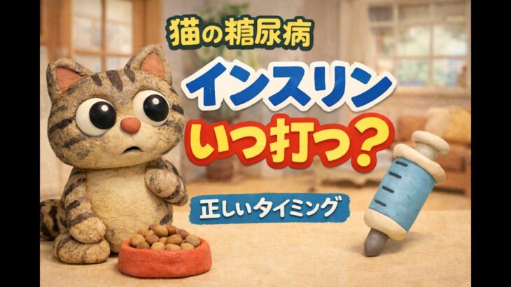 ネコの糖尿病　インスリンいつ打つ？　正しいタイミング