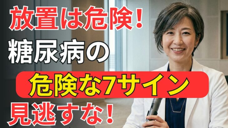 【要注意】その症状、糖尿病かも？放置で血管・神経が壊れる真実 | 長生き習慣