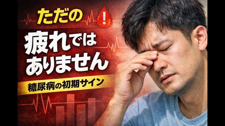 糖尿病は静かに始まります 見逃してはいけない症状とは