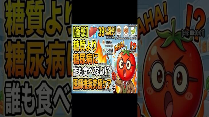 【衝撃】糖質より糖尿病にヤバいもの！医師が教える「インスリン抵抗性」の真実