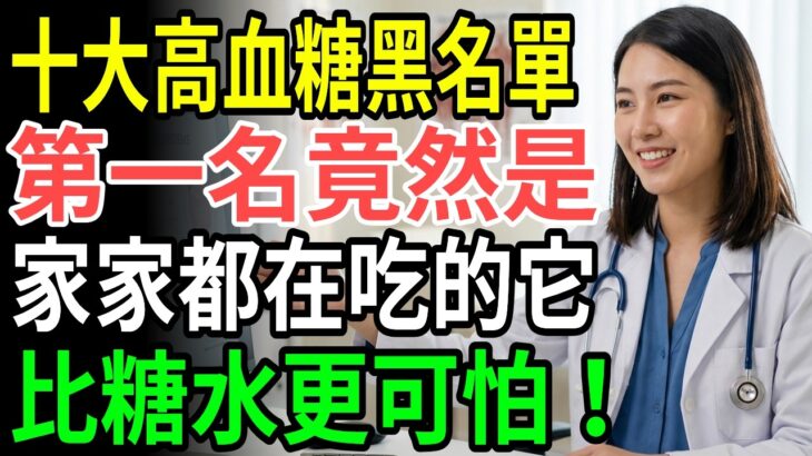 糖尿病患者必看！十大高血糖食物黑名單公開，第一名竟是家家餐桌常見，比糖水還可怕
