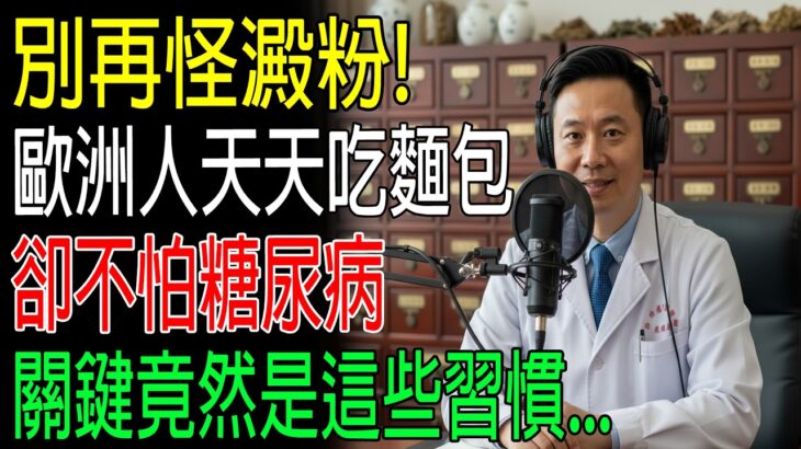 別再怪澱粉！歐洲人天天吃麵包卻不怕糖尿病，關鍵竟然是這些習慣…