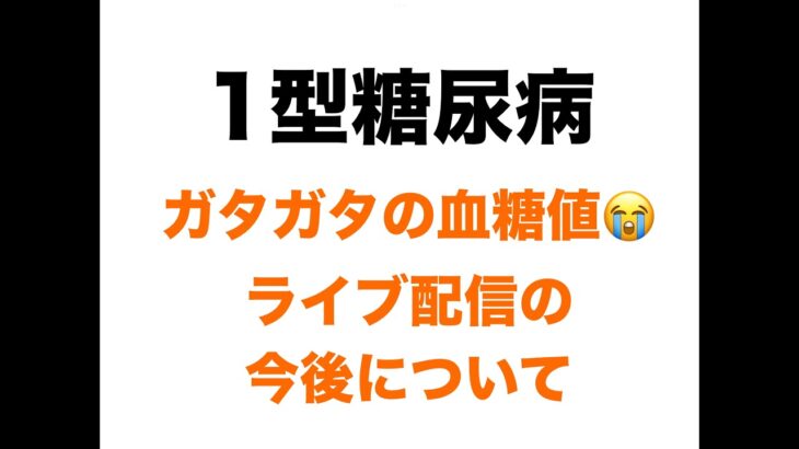 【１型糖尿病】ガタガタの血糖値（泣）と初ライブ配信の感想と今後について