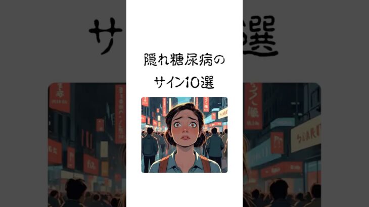 隠れ糖尿病のサイン１０選