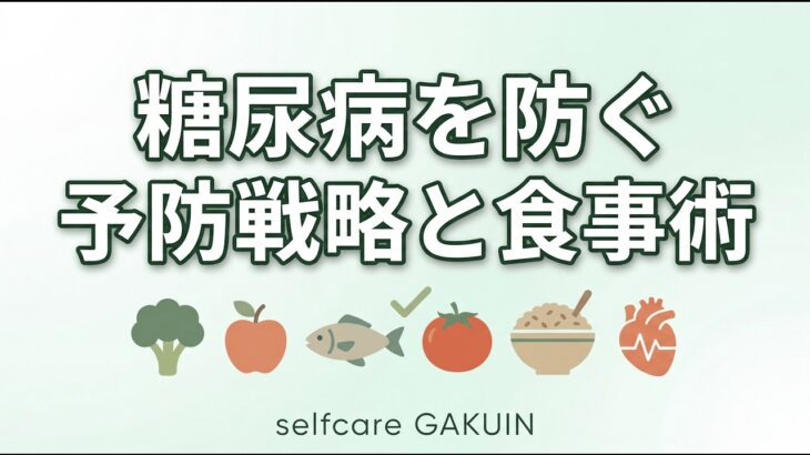 糖尿病を防ぐ予防戦略と食事術