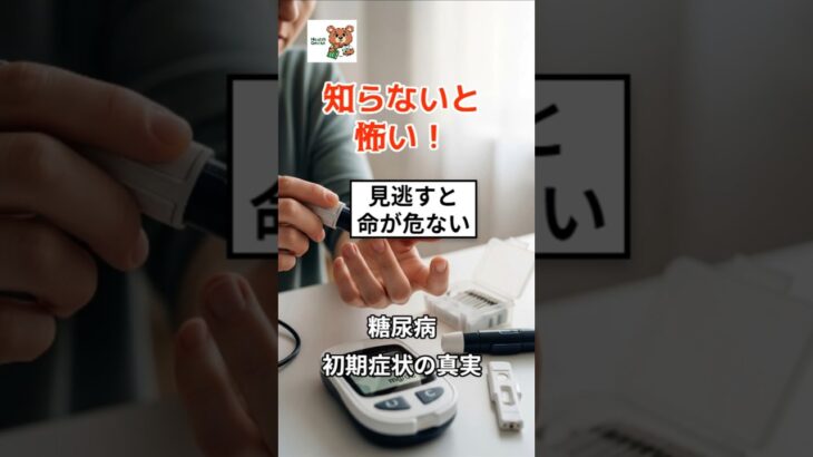 糖尿病は静かな敵ですでも防げます・筋肉こそ最大の予防戦略・初期の変化を見逃すな｜#糖尿病#予防医学#生活習慣病#筋トレ#健康#血糖値#初期症状#医学知識#ヘルスケア知って得する健康知識、健康情報