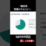 糖尿病　腎臓を守るには？