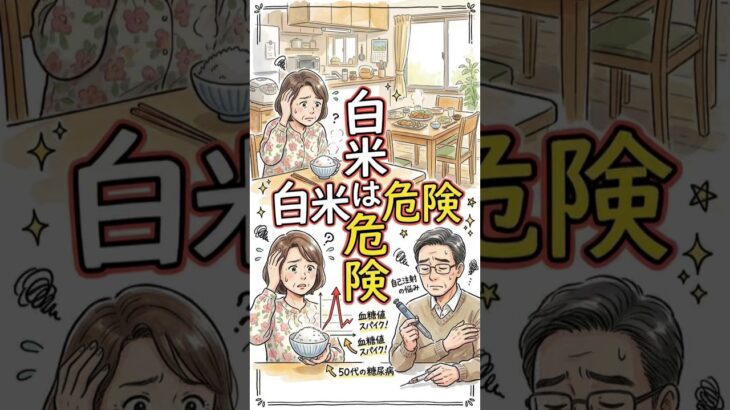 白米は危険！血糖値が爆上がり糖尿病にならないために#糖尿病 #体質改善 #ダイエット