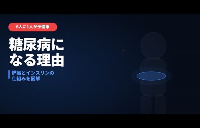 糖尿病になる本当の理由【膵臓とインスリンの仕組みを図解】