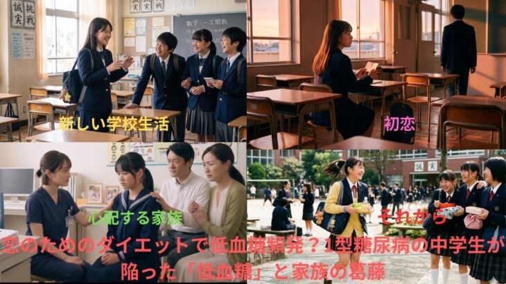 恋のためのダイエットで低血糖頻発？1型糖尿病の中学生が陥った「低血糖」と家族の葛藤