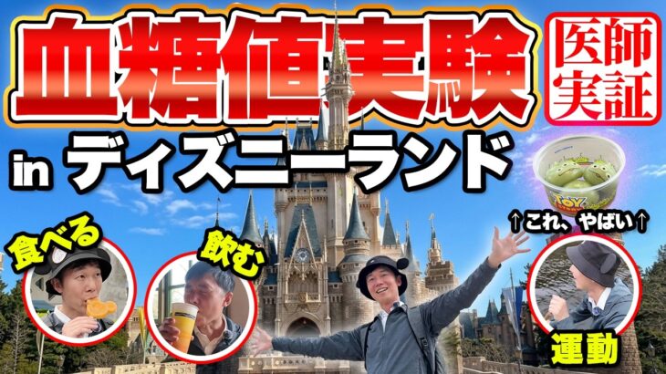 【ディズニー好き必見！】糖尿病内科医がディズニーランドで1日食べ歩きしたら血糖値がジェットコースターになりました…【ダイエット】