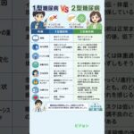 糖尿病1型と2型の違い、知っていますか？