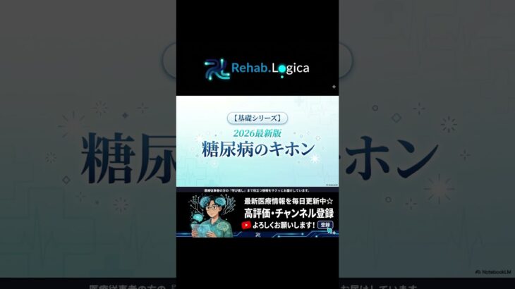 【2026年最新版】糖尿病のキホン完全ガイド〜放置すると怖い合併症から最新の治療薬（ツイミーグ等）まで〜〈基礎シリーズ〉　　#糖尿病 #血糖値 #HbA1c #インスリン #運動療法 #低血糖