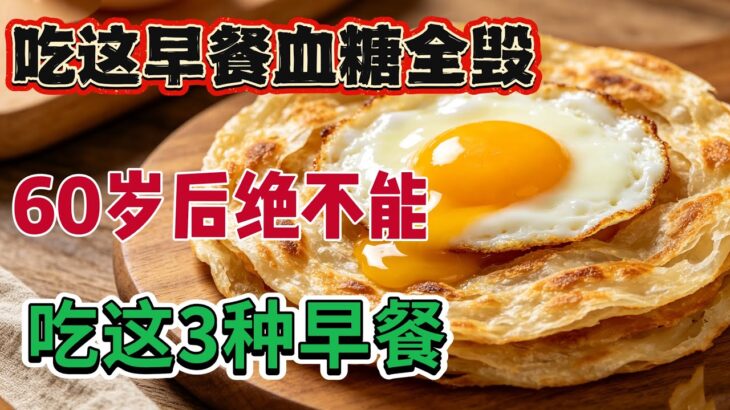 【糖尿病早餐】这3种看似清淡的早餐比喝糖水还可怕，60岁后拜托一口别碰，血糖崩溃！#早餐 #血糖#糖尿病 ＃脂肪肝 ＃胰岛素阻抗 ＃健康饮食 ＃养生知识＃老人健康 ＃减肥 ＃早餐搭配 ＃高血糖