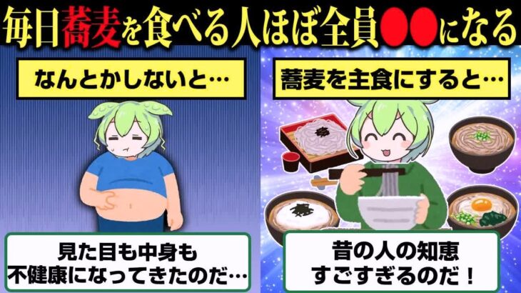 毎日そばを食べ続けると体が激変…糖尿病になる危険食生活と40代から人生逆転する人の特徴まで繋がる健康と老後の真実がヤバすぎた！知らないと後悔する現実とは【ずんだもん】