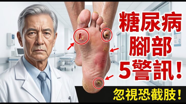 腳上這5個變化，糖尿病患者千萬不能忽視！醫師親眼見過太多人因此截肢，你的腳今天檢查了嗎？