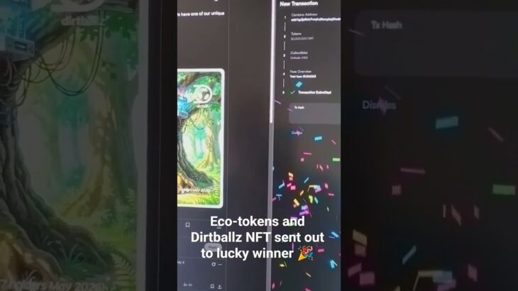 50 million Dirtcoins and Dirtballz NFT sent out to lucky winner #ecotoken #nft #dirtballz