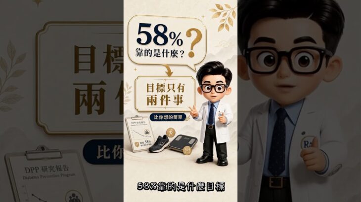 糖尿病前期 58% 的人靠這個沒進展！DPP 研究完整說明｜張家睿中醫師 #科普 #中國醫 #中暑