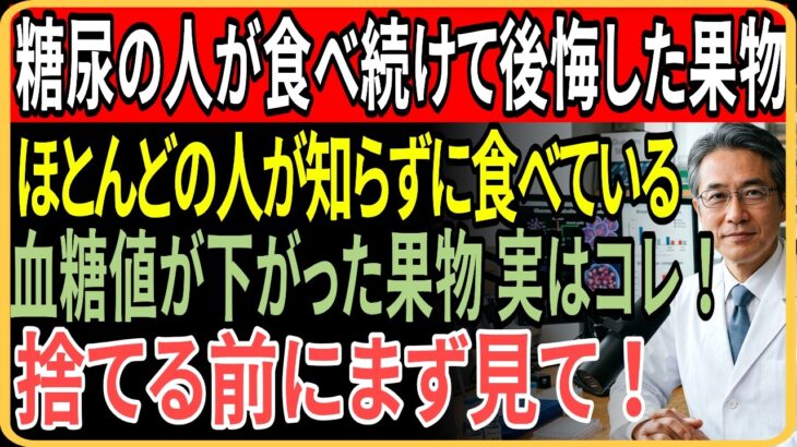 絶対に選び間違えないで！糖尿病の人が避けたい血糖値を爆上げする果物と今すぐ知るべき60代を守る医師の緊急警告