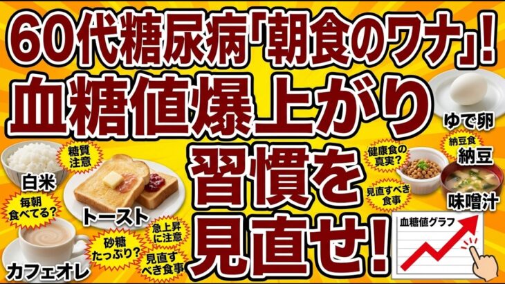 60代の糖尿病：朝食でまずやめるべき3つ
