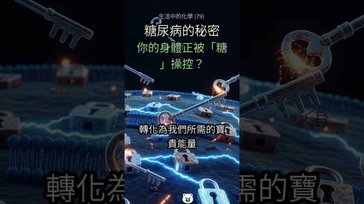 79. 😱 身體的甜蜜謊言！你不知道的「糖尿病」化學真相 🔬 #糖尿病 #胰島素 #血糖 #健康 #身體化學 #慢性病 #飲食 #醫學 #科普