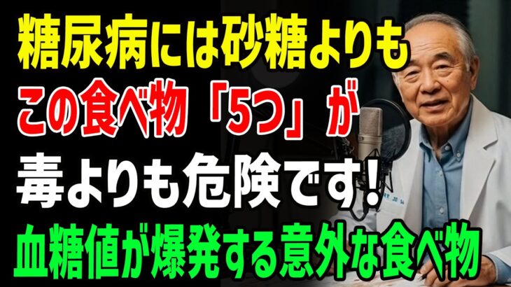 90歳の医師が語る｜糖尿病患者が絶対に避けるべき、砂糖より危険な食べ物5選｜血糖値が爆発的に上がる「この食品」は絶対に食べないでください