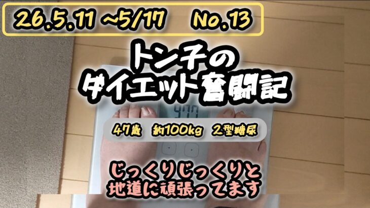 【糖尿病】トン子のダイエット奮闘記⑬【体重98.6k/脂47.7】