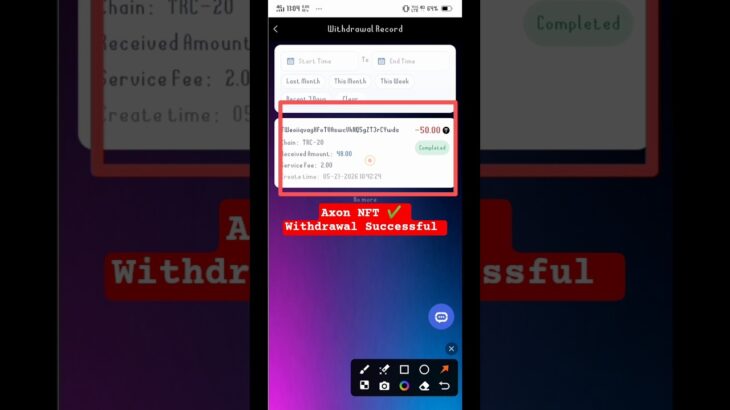 Axon NFT Withdrawal Proof || How To Join Axon NFT #axonnft