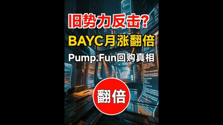 深度观察：BAYC底价月翻倍，NFT是回暖还是回光返照？ | Pump.Fun回购销毁能否救meme币 | 旧叙事反击