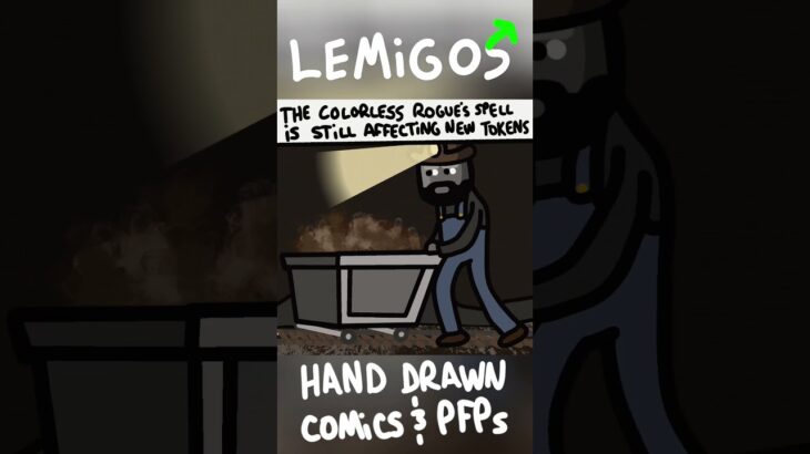 Block Mining Migo #nft #handdrawn #COMICS #LEMIGOS