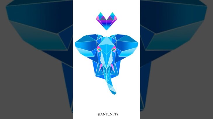 Creating My Dear Baby Elephant — Fractal Geometric NFT Art | ANT ART