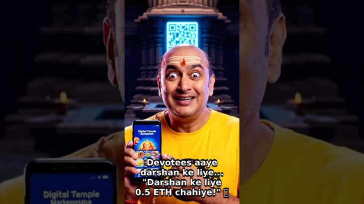 Crypto Pandit Ji ne Mandir ka Bhagwan NFT kar diya 😱🔥 | #Shorts #Brainrot