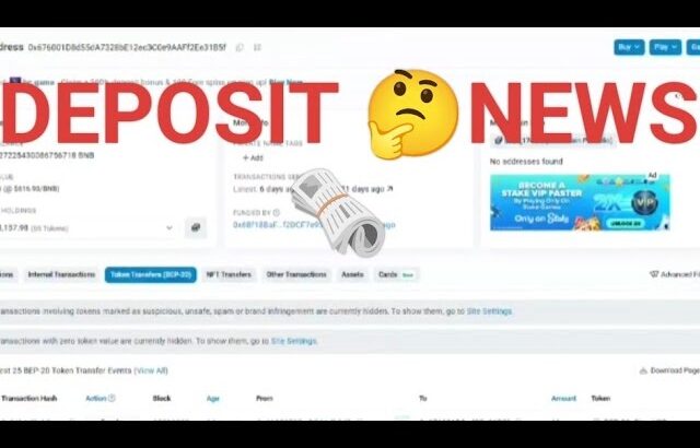 DEPOSIT 🤔NEWS Amavot 10 /60🗞️ new update Nava NfT vairlvideo