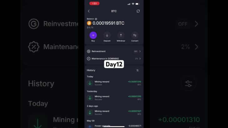 Day-12=15.76$ #nft #cryptocurrency #cryptocurrency #howtoearnmoneyfromusstockmarket