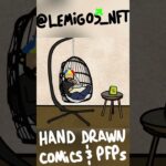 Hanging Around Migo #nft #handdrawn #COMICS #LEMIGOS