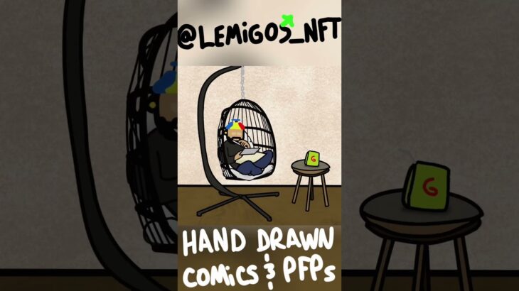 Hanging Around Migo #nft #handdrawn #COMICS #LEMIGOS