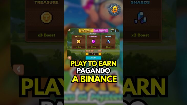 🟢Increible Juego pagando Criptomonedas Gratis #playtoearn  #nft #binance #bitcoingratis