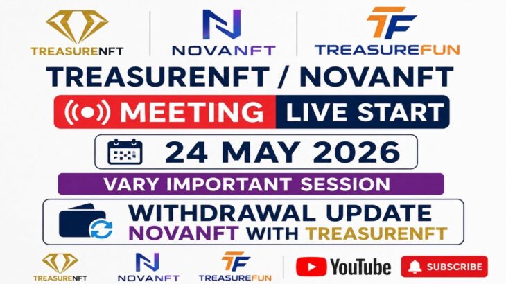 LIVE: TREASURE NFT MEETING | LATEST UPDATES AND INFORMATION | WITHDRAWAL UPDATE NOVANFT |