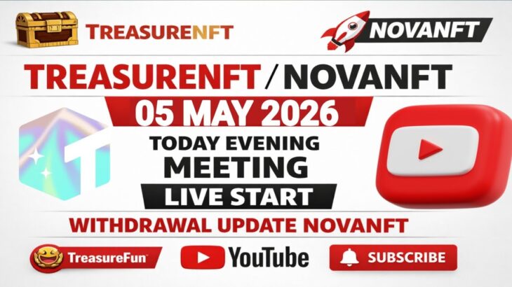 LIVE: TREASURE NFT MEETING | LATEST UPDATES AND INFORMATION | WITHDRAWAL UPDATE NOVANFT |