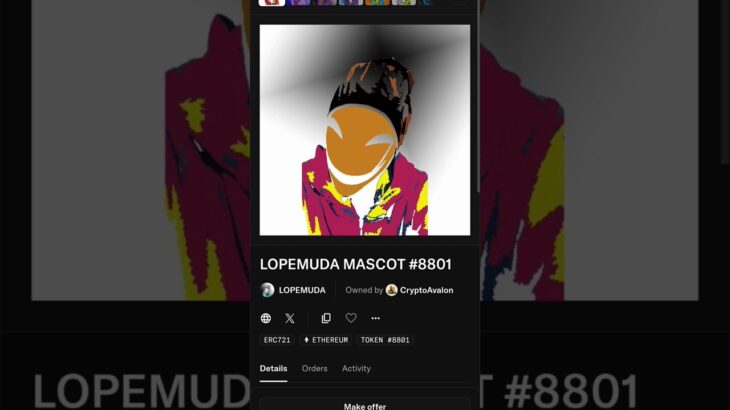 MY NFT COLLECTION LOPEMUDA – MUSIC PASSO BEM SOLTO #nft #ethereum #blockchain #opensea #meme #shorts