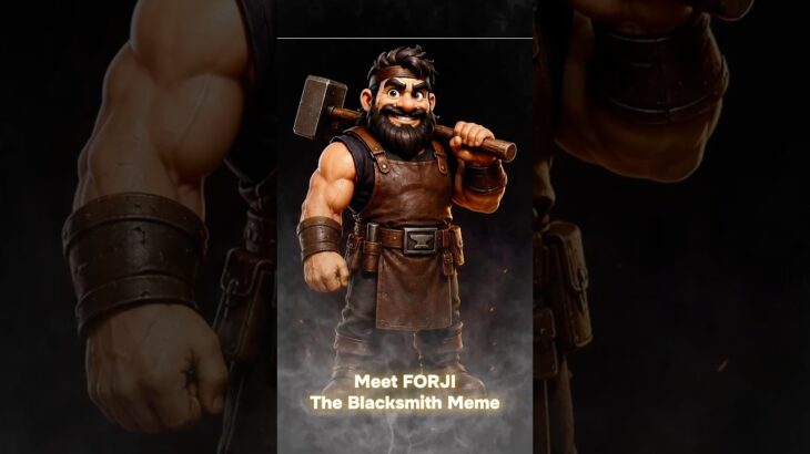 Meet FORJI – a blacksmith memecoin concept#FORJI #Shorts #Memecoin #CryptoArt #Web3 #NFT #ConceptArt