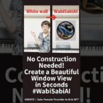 No Construction Needed! Create a Beautiful Window View in Seconds #WabiSabiAI #NFT #Web3 #Zen