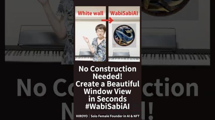 No Construction Needed! Create a Beautiful Window View in Seconds #WabiSabiAI #NFT #Web3 #Zen