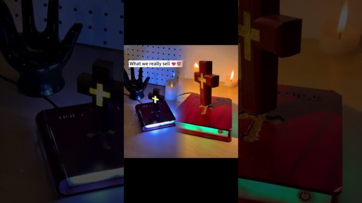 Not an NFT! Tangible Glowing Bible + Levitating Cross – Eternal Value in Digital Age”