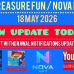 Nova Nft Very Very Important Update today Withdrawal Start Update Treasure Fun Nova Nft 18 MayUpdate