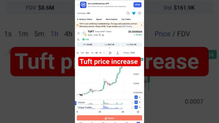 #Novanft #Treasure nft updates#Tuft token price increase