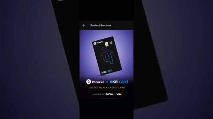 Phonepe sbi card select black credit card #sbicard #nft #upi #phonepe credit card