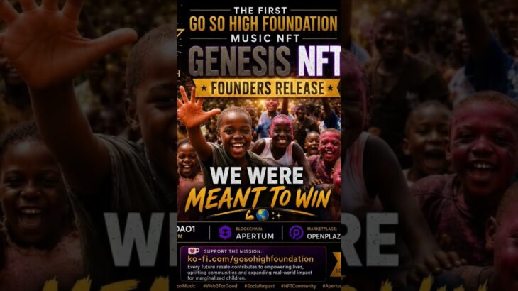 🚀 The FIRST Go So High Foundation Music NFT💥WE WERE MEANT TO WIN🏆✨ Genesis NFT | Founders Release.